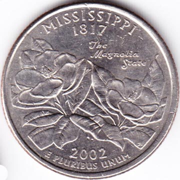 United States Mint 50 State Quarters Program Mississippi Quarter