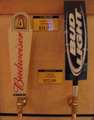 Tap Markers, Gift Shop, Anheuser-Busch St. Louis Brewhouse, St. Louis, Missouri
