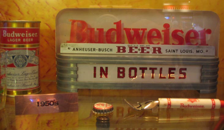 1950s Memorabilia, Tour Center Lobby, Anheuser-Busch St. Louis Brewhouse, St. Louis, Missouri