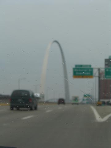 Gateway Arch from Interstate 70, St. Louis, Missouri