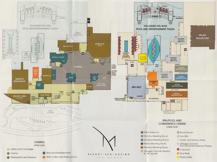 Brochure/Map, The M Resort Spa & Casino, 12300 Las Vegas Boulevard South, Henderson, Nevada