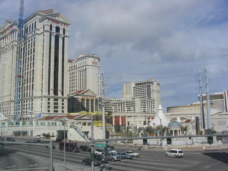 View Looking North from the Pedestrian Bridge at Flamingo Road, Las Vegas, Nevada