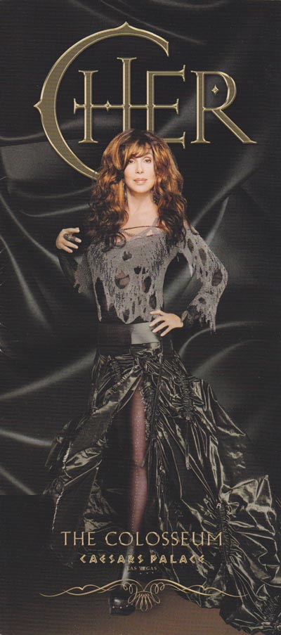 Cher Brochure, The Colosseum, Caesars Palace, 3570 Las Vegas Boulevard South, Las Vegas, Nevada