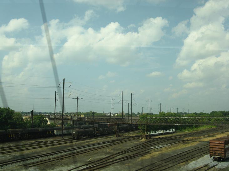 Railyards From Atlantic City Express Service ACES Train, Philadelphia, Pennsylvania
