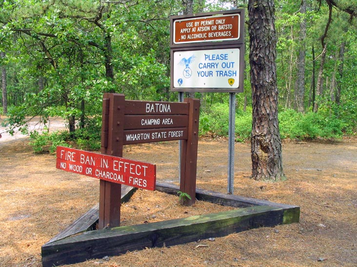 Batona Camping Area, Batona Trail, Wharton State Forest, Pine Barrens, New Jersey
