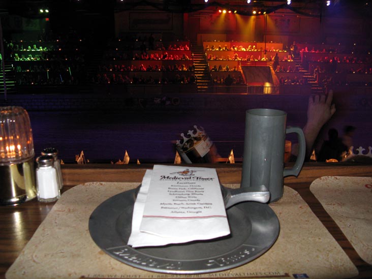 Place Setting, Medieval Times, 149 Polito Avenue, Lyndhurst, New Jersey