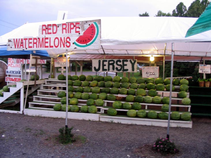 Watermelons, Corn Stop Farm Market, Route 206 at Litecky Drive, Burlington County, New Jersey