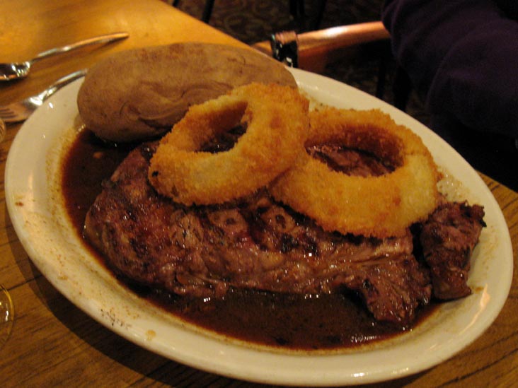 Steak and Onion Rings, The Pub Restaurant and Bar, 7600 Kaighn Avenue/Route 130 South at Airport Circle, Pennsauken, New Jersey