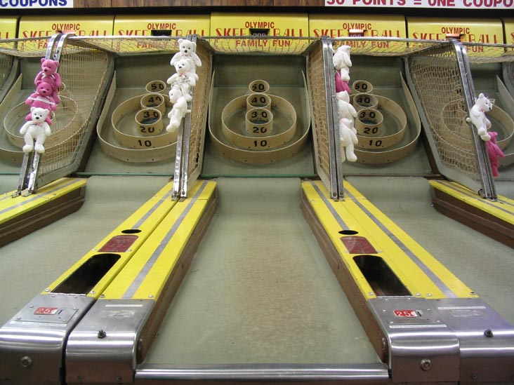 Skeeball, Olympic Fun Center/Casino, 2400 Boardwalk, Wildwood, New Jersey, August 21, 2004