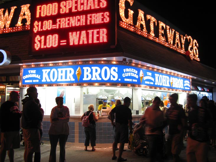 The Original Kohr Brothers Frozen Custard Store #21, 2518 Boardwalk at 26th Street, Wildwood, New Jersey
