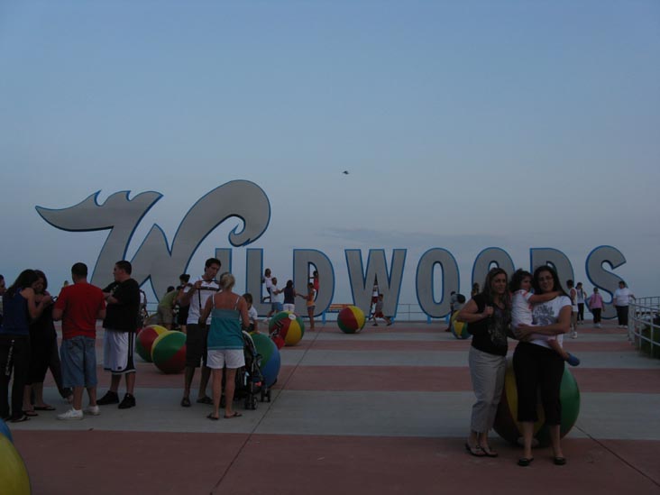 Wildwoods Sign, Boardwalk at East Rio Grande Avenue, Wildwood, New Jersey