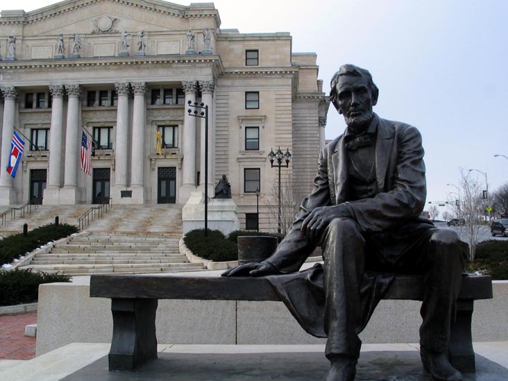 Abraham Lincoln Statue, Essex County Courthouse, 50 West Market Street, Newark, New Jersey