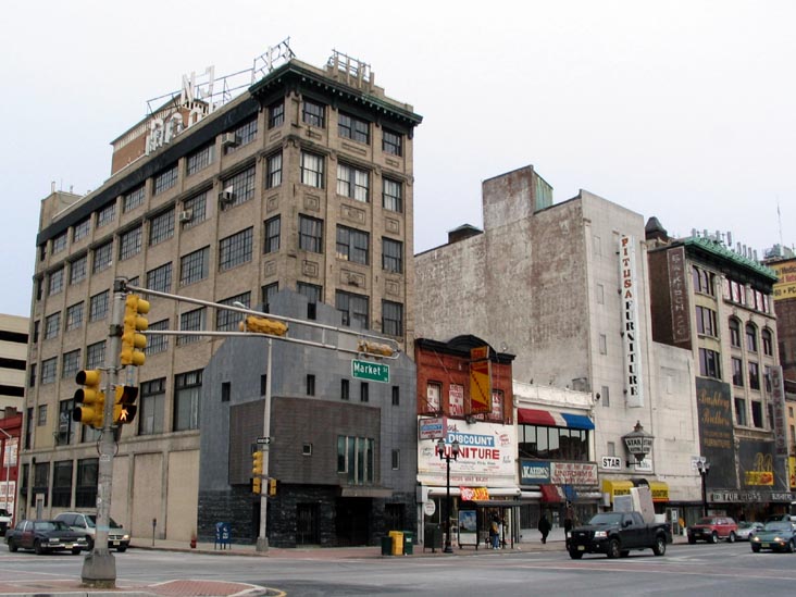 Market Street and University Avenue, NE Corner, Newark, New Jersey