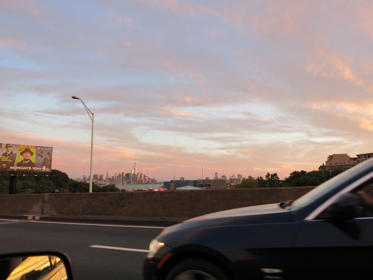 Lower Manhattan From Lincoln Tunnel Approach, Weehawken, New Jersey, September 14, 2014
