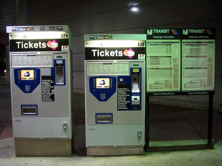 Ticket Machines, New Jersey Transit Train Station, Hamilton, New Jersey, August 26, 2007