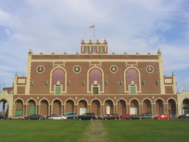 Convention Hall From Atlantic Square Park, Asbury Park, New Jersey