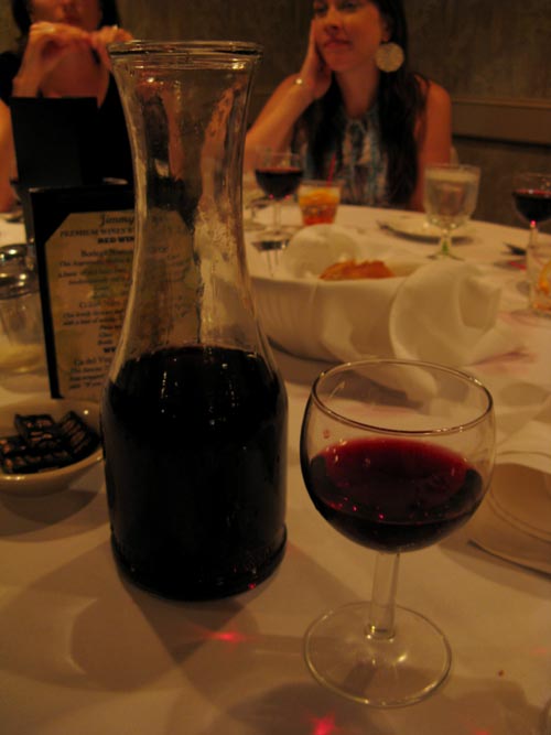 Carafe of House Red, Jimmy's Italian Restaurant, 1405 Asbury Avenue, Asbury Park, New Jersey