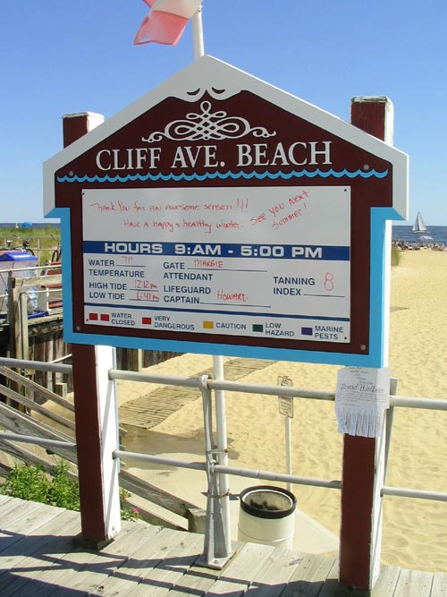 Cliff Avenue Beach Entrance, Boardwalk, Bradley Beach, New Jersey