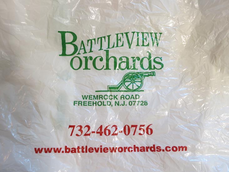 Bag, Battleview Orchards, Freehold, New Jersey