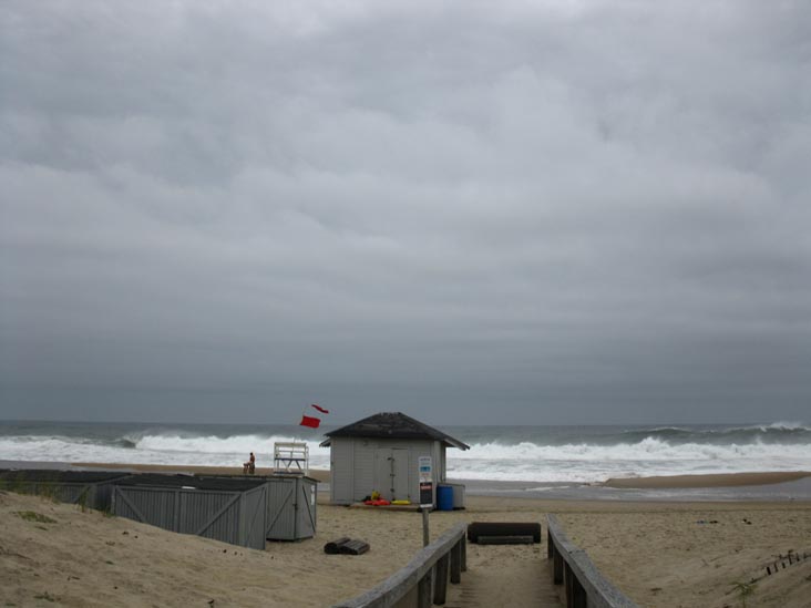 Hurricane Earl, Beach, Ocean Grove, New Jersey, September 3, 2010