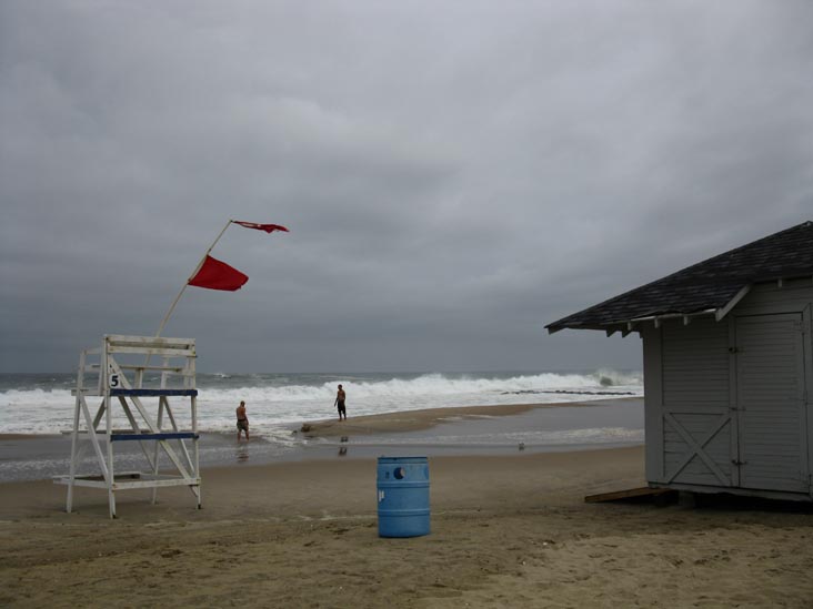 Hurricane Earl, Beach, Ocean Grove, New Jersey, September 3, 2010