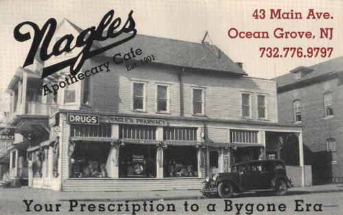 Nagle's Apothecary Cafe, 43 Main Avenue, Ocean Grove, New Jersey