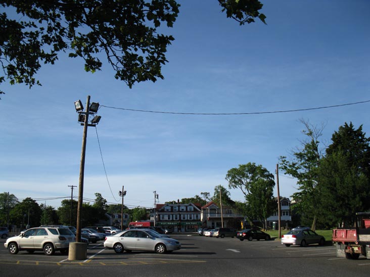 Parking Area and View Toward West Lake Avenue/Warren Avenue, Spring Lake Train Station, Spring Lake, New Jersey