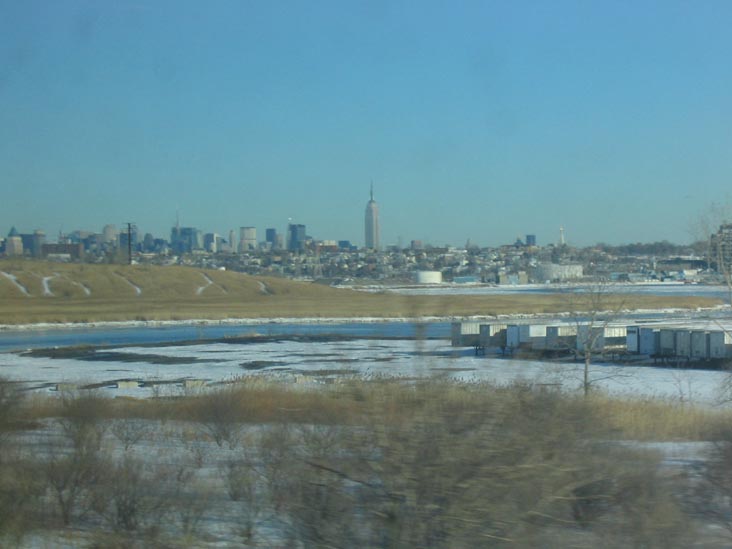 Hoboken, Manhattan Skyline, New Jersey Transit's Northeast Corridor Line