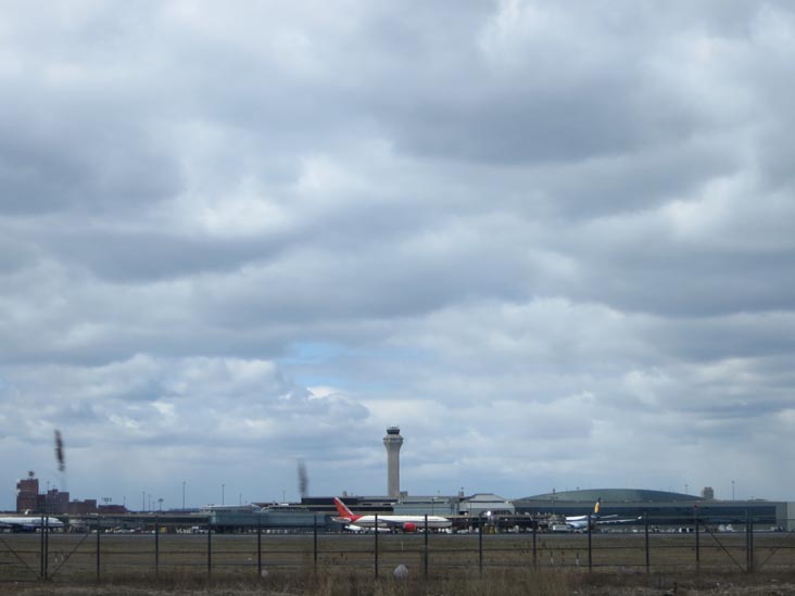 Newark Liberty International Airport From New Jersey Turnpike, New Jersey, March 22, 2013