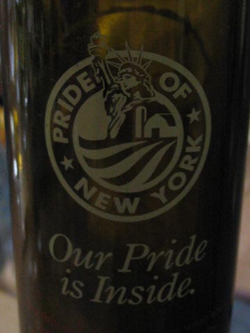 New York State Wine Bottle