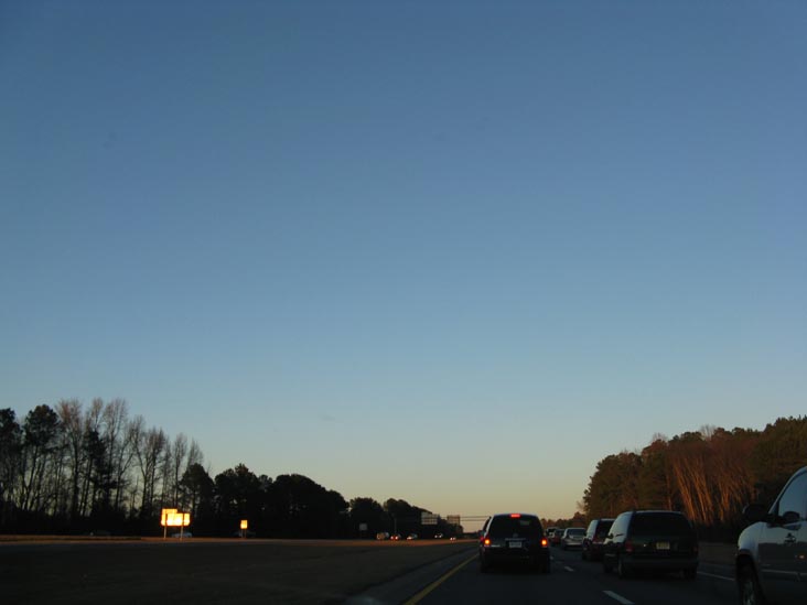 Interstate 95, Cumberland County, North Carolina, January 2, 2010, 4:56 p.m.
