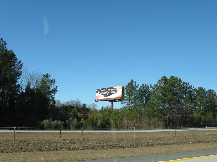 In God We Trust, United We Stand Billboard, North Carolina, January 3, 2010