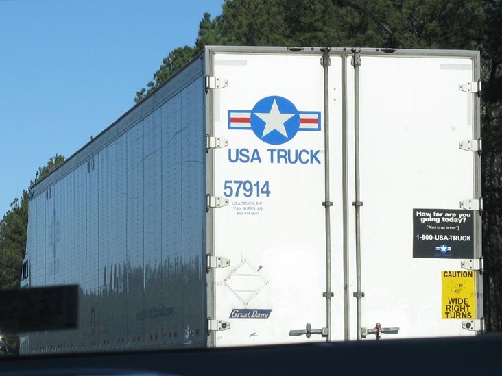 USA Truck, Interstate 95, Nash County, North Carolina, January 3, 2010
