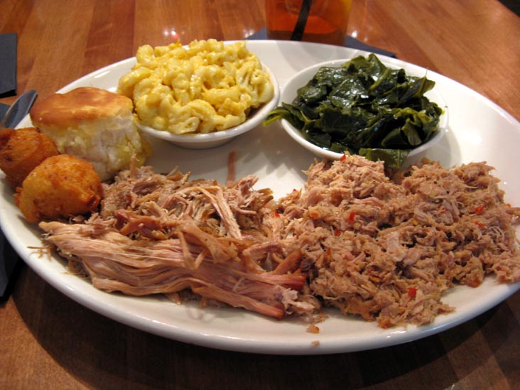 Double Combo With Pulled Pork and Chopped Barbecue, The Pit, 328 West Davie Street, Raleigh, North Carolina