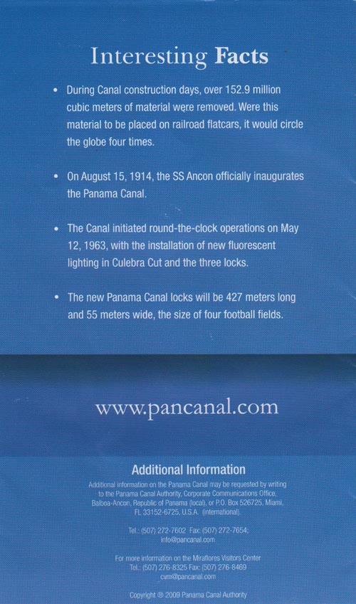 Panama Canal Brochure