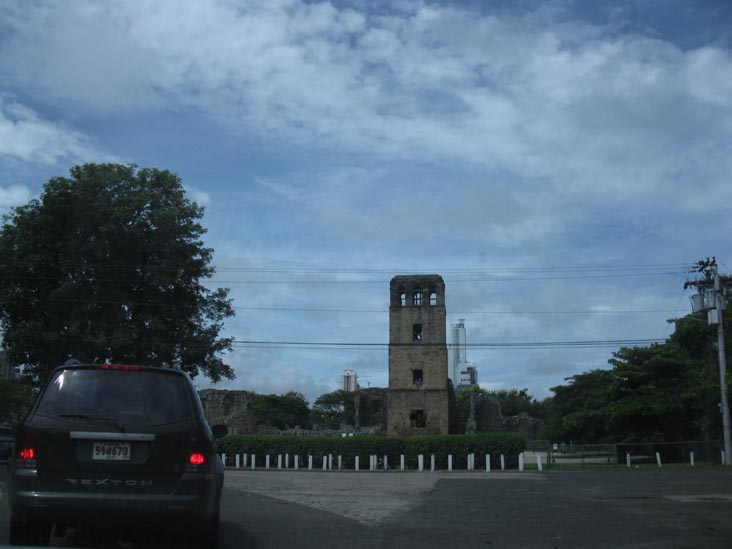 Torre de la Catedral, Via Cincuentenario, Old Panama/Panamá Viejo, Panama City, Panama, July 3, 2010
