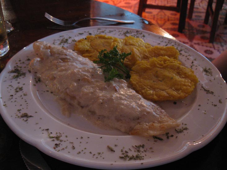 Corvina en Salsa de Coco, 1903 Restaurante & Bar, Calle Primera, San Felipe, Panama City, Panama, July 3, 2010