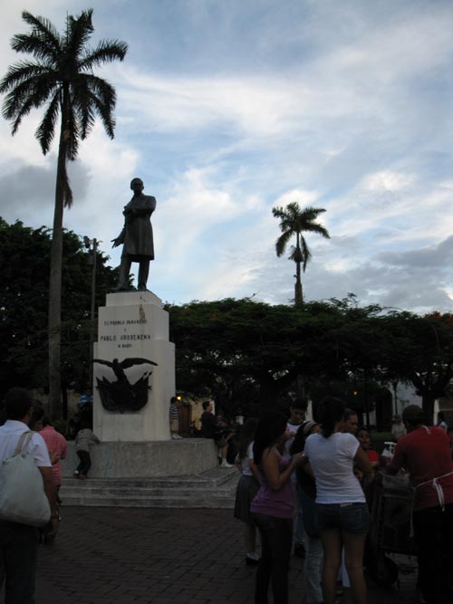 Pablo Arosemena Statue, Plaza de Francia, San Felipe, Panama City, Panama, July 3, 2010