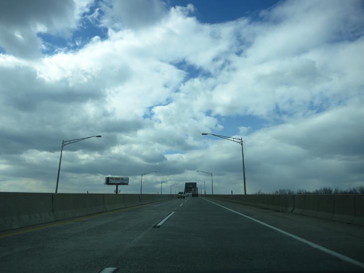 Delaware River-Turnpike Toll Bridge, Bucks County, Pennsylvania, March 22, 2013
