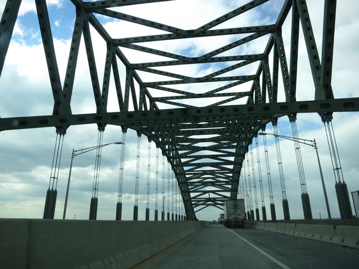 Delaware River-Turnpike Toll Bridge, Bucks County, Pennsylvania, March 22, 2013