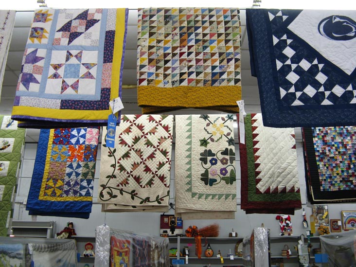 Quilts, Arts and Crafts Hall, Bloomsburg Fair, Bloomsburg, Pennsylvania, September 26, 2009