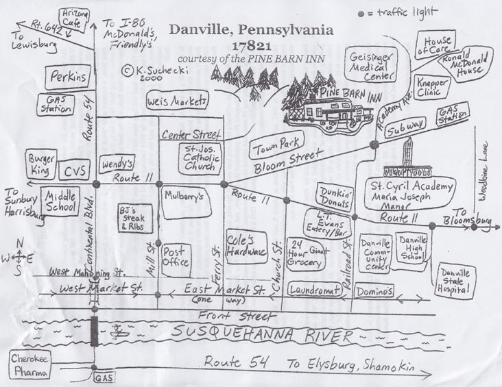 Danville Area Map