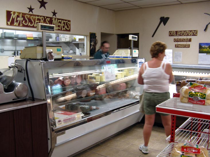 Meat Counter, Masser's Farm Market, State Route 61, Paxinos, Pennsylvania