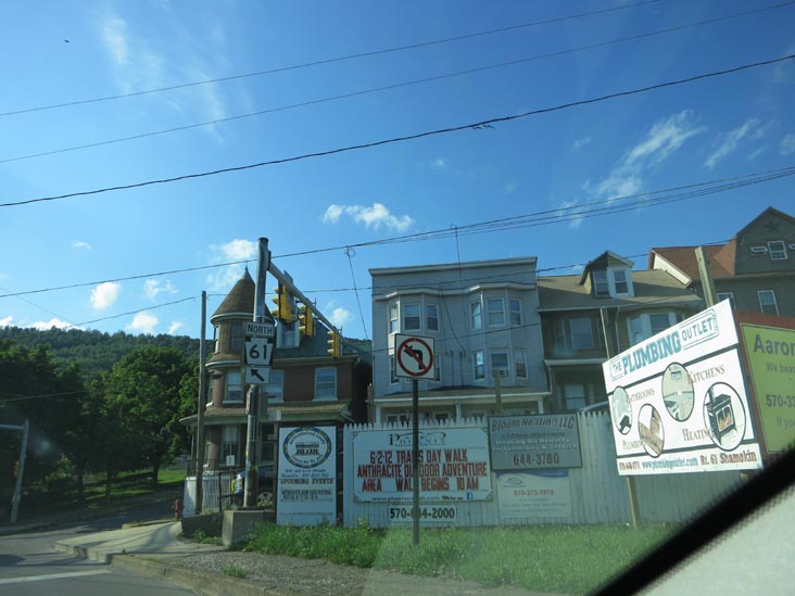 Route 61/Mt. Carmel Street at Sunbury Street, Shamokin, Pennsylvania, June 2, 2012