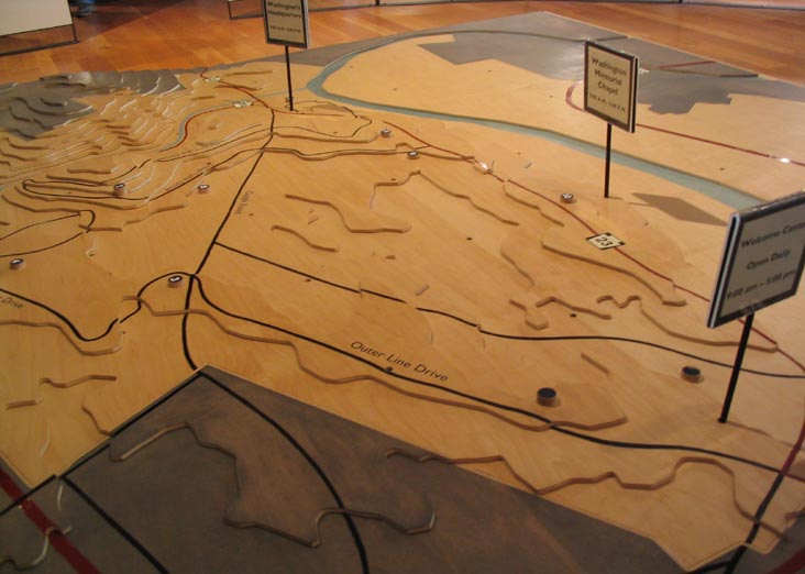 Visitor Center Topographic Map, Valley Forge National Historical Park, Valley Forge, Pennsylvania