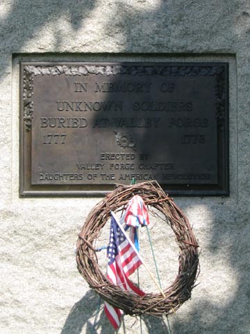 Unknown Soldiers Plaque, Valley Forge National Historical Park, Valley Forge, Pennsylvania