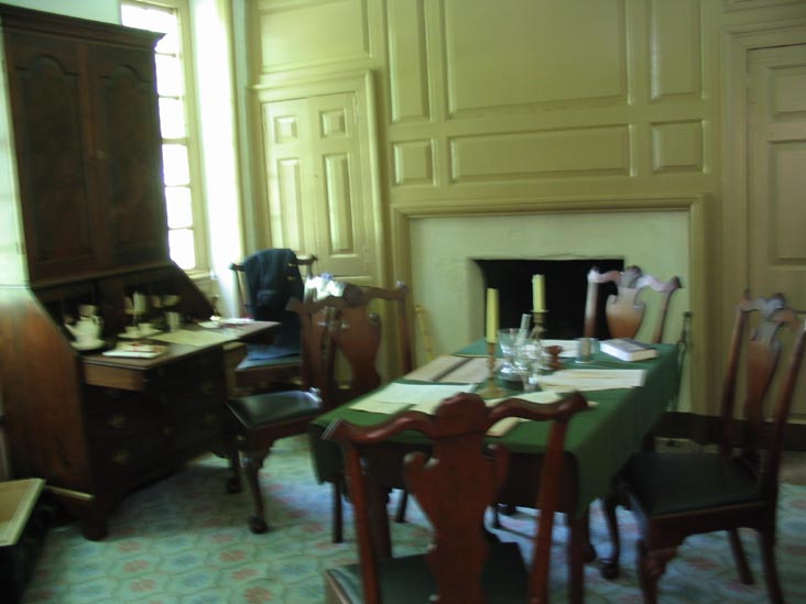 Dining Room, Washington's Headquarters, Valley Forge National Historical Park, Valley Forge, Pennsylvania