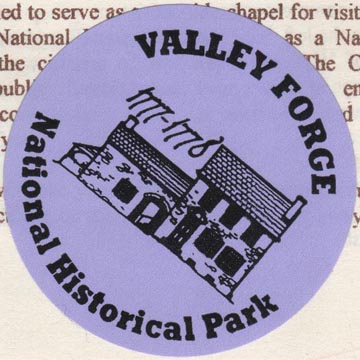 Admission Sticker, Valley Forge National Historical Park, Valley Forge, Pennsylvania