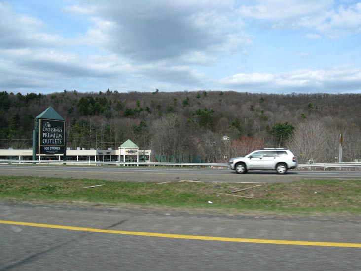 The Crossings Premium Outlets From Eastbound Interstate 80, 1000 Route 611, Tannersville, Pennsylvania