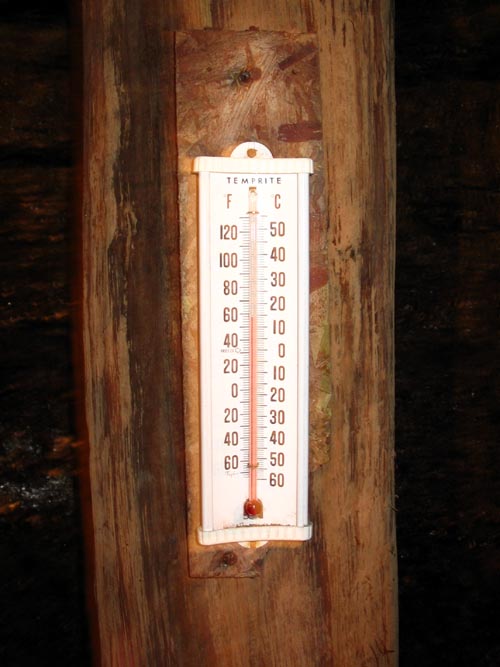 Thermometer, Lackawanna County Coal Mine Tour, Scranton, Pennsylvania